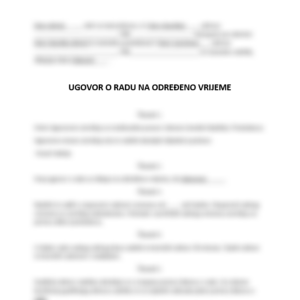 ugovor o radu