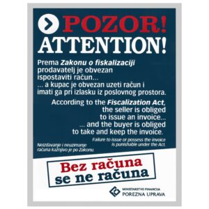 naljepnica bez računa1 naljepnica bez računa1