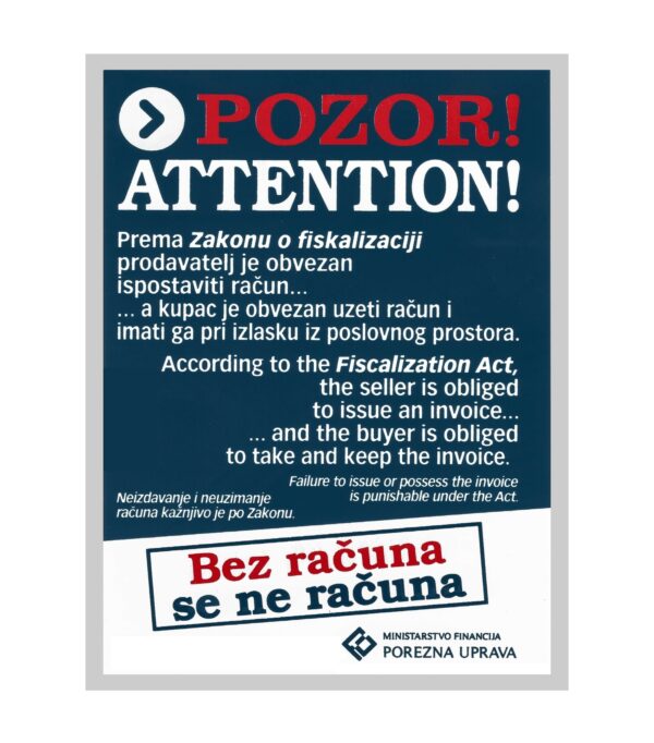 naljepnica bez računa1