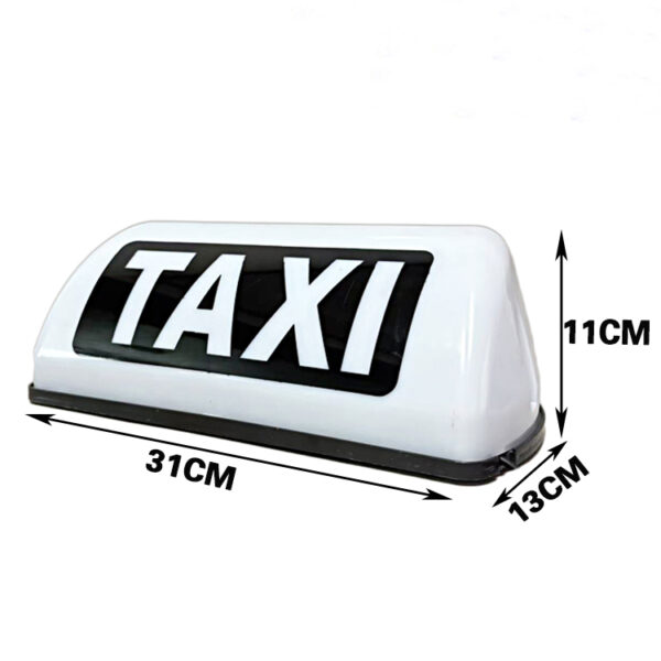 Magnetna taxi tabla Bijela 12V Priključak1