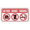 Naljepnica Zabranjeno pušenje, pijenje i jelo35