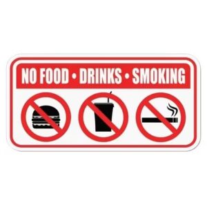 Naljepnica Zabranjeno pušenje, pijenje i jelo35