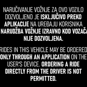 Magnetne naljepnice za prijevoz putem aplikacije